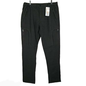 Winter Pants Fleece Lined Sports Black Pants Men's 36